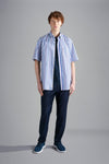 Paul & Shark - Chemise manches courtes rayée de coton - LE CAPITAINE D'A BORD