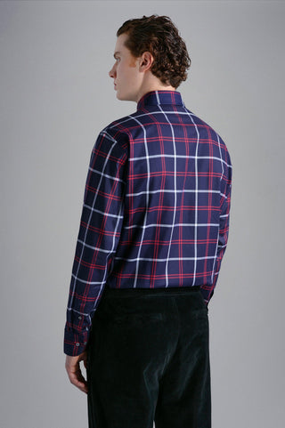 Paul & Shark - Chemise manches longues carreaux coton Silver Collection - LE CAPITAINE D'A BORD