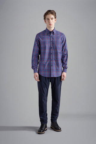 Paul & Shark - Chemise manches longues coton à carreaux - LE CAPITAINE D'A BORD