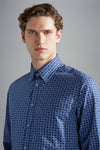Paul & Shark - Chemise manches longues de coton poplin à motifs - LE CAPITAINE D'A BORD