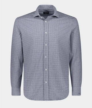 Paul & Shark - Chemise manches longues motif Pied-de-poule Performance - J Fit - LE CAPITAINE D'A BORD