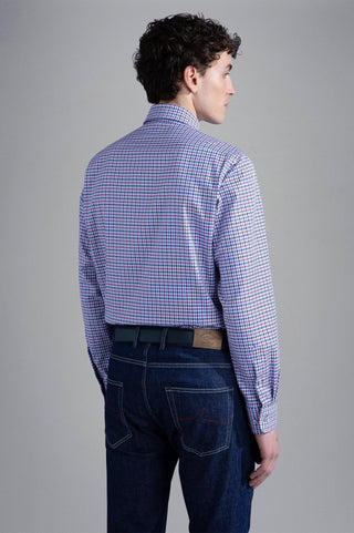 Paul & Shark - Chemise manches longues pied-de-poule coton Silver Collection - LE CAPITAINE D'A BORD