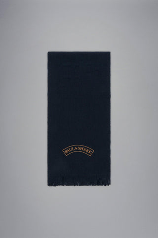 Paul & Shark - Écharpe de tricot laine avec broderie - LE CAPITAINE D'A BORD