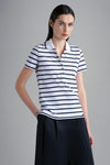 Paul & Shark Ladies - Polo manches courtes rayé de coton - LE CAPITAINE D'A BORD