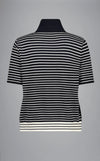 Paul & Shark Ladies - Polo manches courtes rayé de laine mérinos - LE CAPITAINE D'A BORD