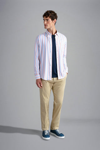 Paul & Shark - Pantalon chino de soie et coton - LE CAPITAINE D'A BORD