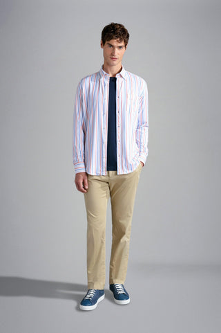 Paul & Shark - Pantalon chino de soie et coton - LE CAPITAINE D'A BORD