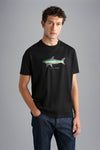 Paul & Shark - T-shirt manches courtes de coton Black Mamba "par Bixio" - LE CAPITAINE D'A BORD