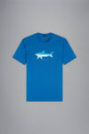 Paul & Shark - T-shirt manches courtes de coton Blue Silver Corvette "par Bixio" - LE CAPITAINE D'A BORD