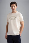 Paul & Shark - T-shirt manches courtes de coton logo doré - LE CAPITAINE D'A BORD