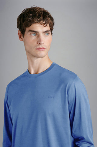 Paul & Shark - T-shirt manches longues de coton Silver Collection - LE CAPITAINE D'A BORD