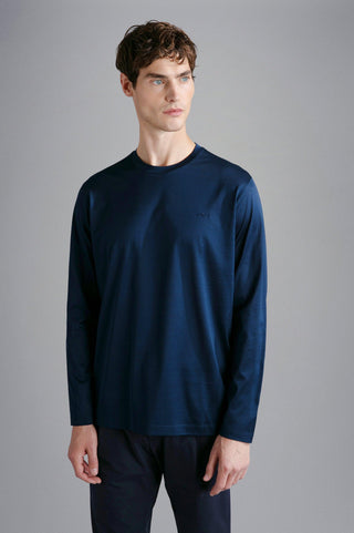Paul & Shark - T-shirt manches longues de coton Silver Collection - LE CAPITAINE D'A BORD