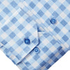 Emanuel Berg - Byron - Chemise manches longues à carreaux Albini 4Flex - Modern Fit - Bleu