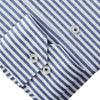 Emanuel Berg - Byron - Chemise manches longues à rayures Albini 4Flex - Modern Fit - Marine