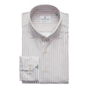 Emanuel Berg - Byron - Chemise manches longues à rayures Albini 4Flex - Modern Fit - Beige