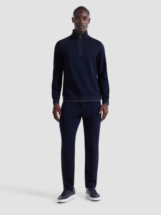 Bugatchi - Chandail col zip Soft Touch