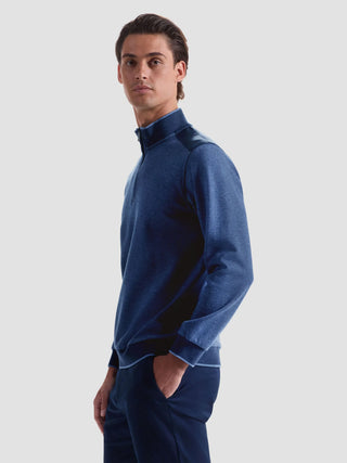 Bugatchi - Chandail col zip de coton et modal
