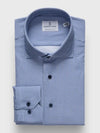 Emanuel Berg - Byron - Chemise manches longues vichy Albini 4Flex - Modern Fit - Bleu