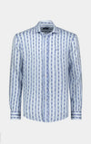 Paul & Shark - Chemise manches longues à rayures de lin - J Fit - LE CAPITAINE D'A BORD