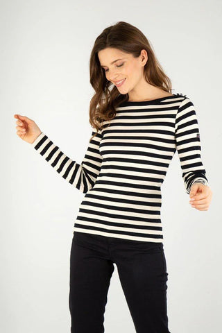 Armor-Lux - Erquy - Marinière coton extensible pour femme - LE CAPITAINE D'A BORD