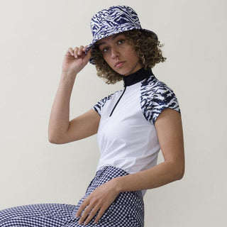 Daily Sports - Lens Cap Sleeve Zip Neck Polo Shirt - LE CAPITAINE D'A BORD