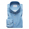 Emanuel Berg - Byron - Chemise manches longues Albini 4Flex - Modern Fit - Bleu azure - LE CAPITAINE D'A BORD