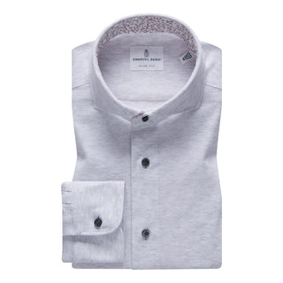 Emanuel Berg - Marseille - Chemise manches longues Premium Jersey Knit - Modern Fit - Gris - LE CAPITAINE D'A BORD