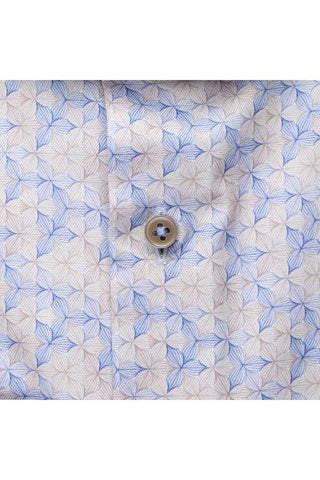 ETERNA 1863 - Chemise manches longues à motifs Modern Fit - LE CAPITAINE D'A BORD