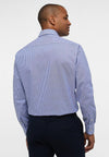ETERNA - Chemise manches longues rayé Modern Fit - Bleu/Blanc - LE CAPITAINE D'A BORD