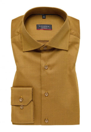 ETERNA - Chemise manches longues texture dobby Modern Fit - LE CAPITAINE D'A BORD