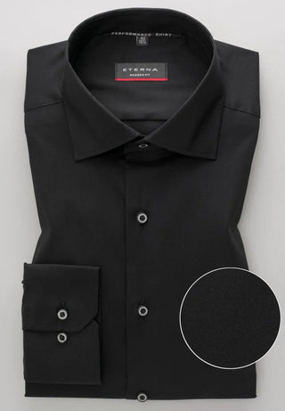 ETERNA - Chemise unie Performance manches longues - Modern Fit - LE CAPITAINE D'A BORD