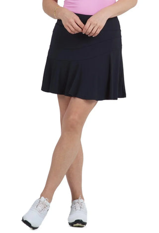 Ibkül - Solid Flounce Skort - 20000 - LE CAPITAINE D'A BORD