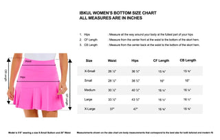Ibkül - Solid Flounce Skort - 20000 - LE CAPITAINE D'A BORD