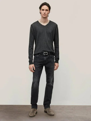 John Varvatos - Drew Chandail Col V de Coton et Soie - LE CAPITAINE D'A BORD