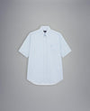 Paul & Shark - Chemise manches courtes à motifs de coton poplin - LE CAPITAINE D'A BORD