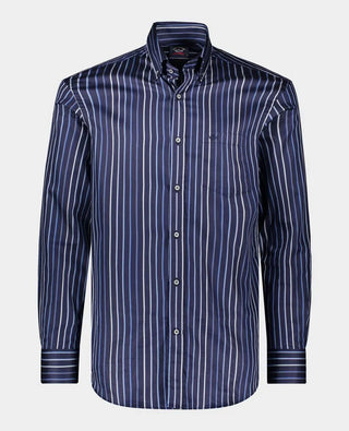 Paul & Shark - Chemise manches longues à rayures Silver Collection - LE CAPITAINE D'A BORD