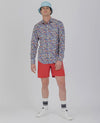 Paul & Shark - Chemise manches longues florale J-Fit - LE CAPITAINE D'A BORD