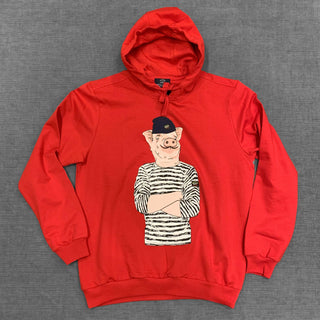 Paul & Shark - Hoodie L'année du Cochon (disponible en rouge, blanc, marine) - LE CAPITAINE D'A BORD