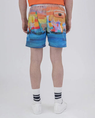 Paul & Shark - Maillot de bain peinture voiliers - LE CAPITAINE D'A BORD
