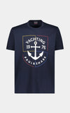 Paul & Shark - T-shirt de coton avec ancre de bateau - LE CAPITAINE D'A BORD