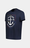 Paul & Shark - T-shirt de coton avec ancre de bateau - LE CAPITAINE D'A BORD