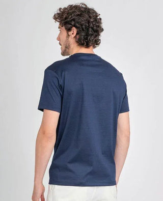Paul & Shark - T-shirt uni coton mercerisé avec poche - LE CAPITAINE D'A BORD
