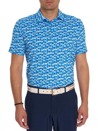 Robert Graham - Polo manches courtes performance Tequila Sunrise - LE CAPITAINE D'A BORD