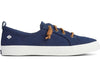 Sperry - Women's SeaCycled™ Crest Vibe Linen Sneaker - Navy - LE CAPITAINE D'A BORD